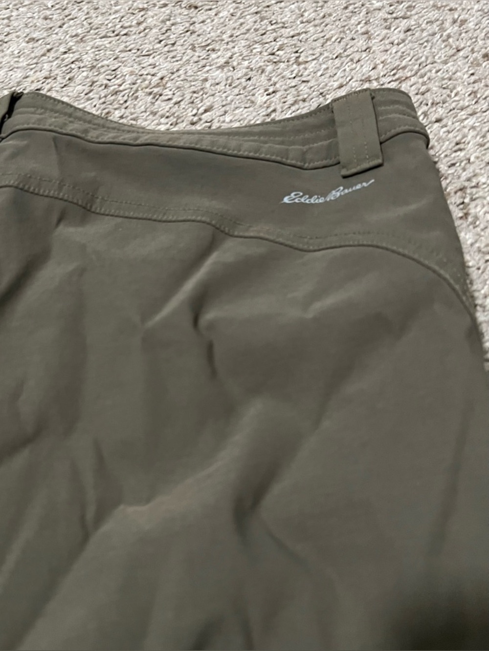 Eddie Bauer Women’s Nylon Blend Olive First Ascent Cargo Hiking Pants Sz 10 - Picture 13 of 13